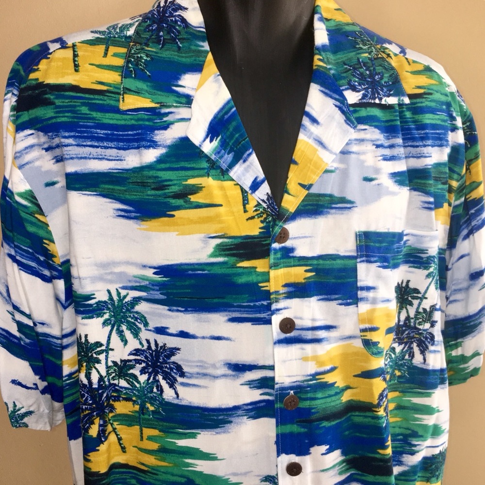 KING SIZE Mens Short Sleeve Hawaii Shirt 2XL